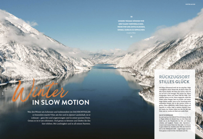 Echt.Zeit Das Kronthaler Magazin Achensee Sonja Niederbrunner Storylines
